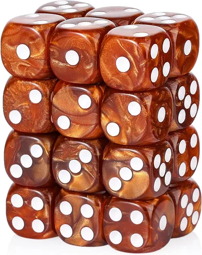 Miniatura 11 de 36 Piezas 12mm Juego de Dados Mini de 6 Caras, Juego de Dados D6 de Colores Translúcidos, Juego de Dados Estándar de 6 Caras para Juegos de Mesa