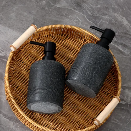 Miniatura 6 de Juego de dispensador de jabón, 2 unidades de 11.8 fl oz, 11 oz, dispensador de loción de jabón de manos para encimera de baño y fregadero de cocina