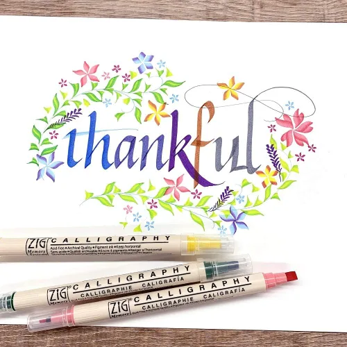 Miniatura 6 de 8 rotuladores Zig para caligrafía con sistema de memoria, multicolor