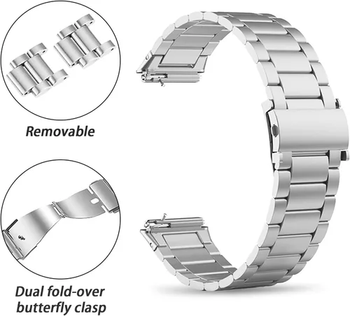 Miniatura 3 de Correa de repuesto de pulseras de acero inoxidable compatible con Huawei Band 7