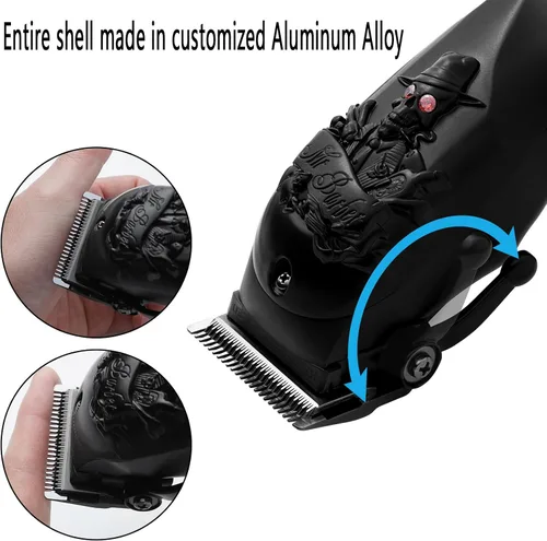 Miniatura 3 de Cortapelos para hombres profesionales, inalámbricas y con cable para cortar el cabello, cortapelos recargables para hombre, juego de corte de pelo