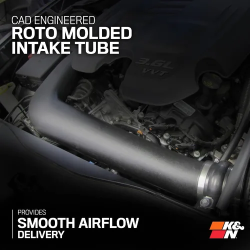 Miniatura 5 de K&N Sistema de admisión de aire frío: Filtro de aire de alto flujo, aumento del rendimiento y aceleración: Compatible con CHRYSLER/DODGE 2011-2019