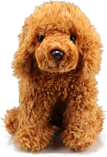 JIANEEXSQ Labradoodle - Animal de peluche, modelo de animal de perro esponjoso, decoración de regalo de cumpleaños (Labradoodle)
