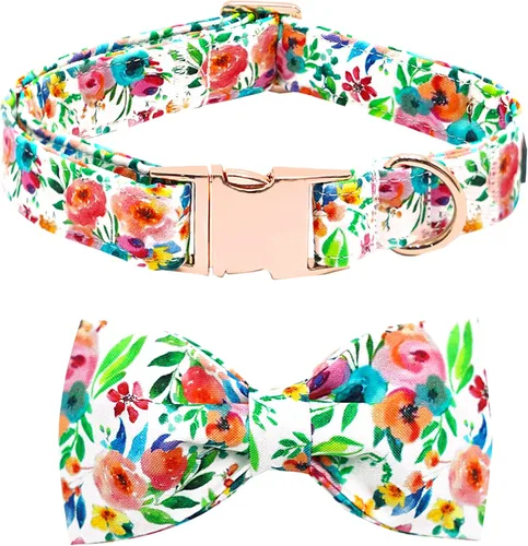 Miniatura 24 de Collar para perro, con estampado de tiburón, collar para cachorro, collar para mascotas, collar de lazo para perros, suave, duradero, ajustable, A