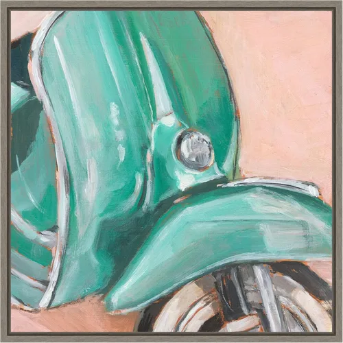 Miniatura 11 de Amanti Art Framed Canvas Wall Art 30x30 Retro Scooter IV by Ethan Harper, Framed Wall Art Canvas, Transportation Artwork, Country Rustic Decor