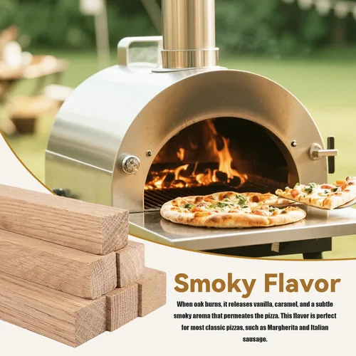 Miniatura 3 de Horno de pizza de roble blanco y ahumador de barbacoa, leña de cocina, secado al horno de 8 pulgadas para Ooni Karu 16 y Kamado Joe, troncos