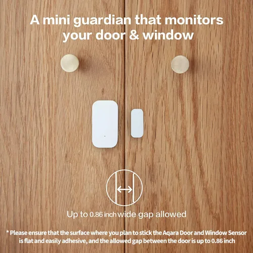 Miniatura 5 de Aqara - Sensor Zigbee de puerta y ventana, sensor de contacto inalámbrico, automatización del hogar, requiere Aqara Hub (no de terceros), conexión