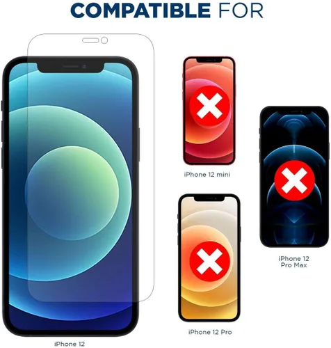 Miniatura 2 de Tech Armor Protector de pantalla para iPhone de 6.1 pulgadas, película transparente HD, máxima protección de pantalla, claridad cristalina, fácil