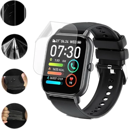 Miniatura 4 de Protector de pantalla compatible con Quican, Tensky ID208 PLUS Smartwatch (paquete de 6) película de TPU transparente compatible con reloj