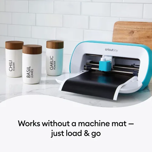 Miniatura 3 de Vinilo permanente inteligente Cricut Joy, Aqua - Rollo de 4 pies (5.5' x 48'), acabado mate - Compatible con la máquina Cricut Joy, corte sin