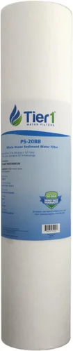 Miniatura 24 de Tier1 Filtro de agua de 1 micrón de 20 x 4.5 pulgadas Cartucho de polipropileno hilado para toda la casa Reemplazo para Pentek DGD-2501-20