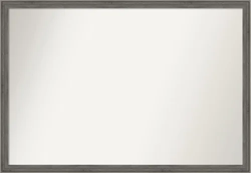 Miniatura 212 de Amanti Art Espejo personalizado, espejo de baño gris plomo a rayas, espejo de pared o espejo de tocador de baño sobre el fregadero