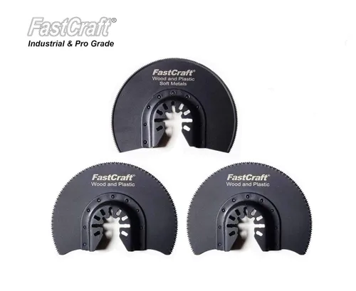 Miniatura 2 de FastCraft - Hojas de sierra oscilantes de alta calidad, 40 piezas, se adapta a la mayoría de las marcas