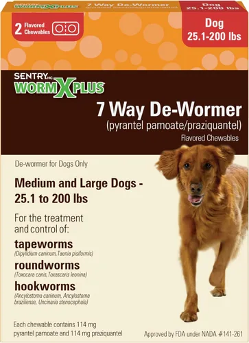 Miniatura 9 de Worm X Plus - Desparasitante masticable de 7 vías para perros - Tabletas para perros pequeños y cachorros (6-25 libras)