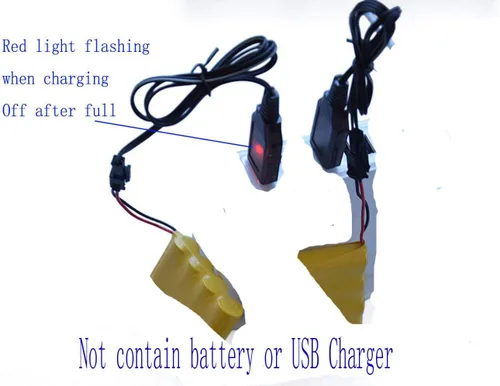 Miniatura 3 de Blomiky Paquete de 2 cables de cargador de batería SM-2P Ni-Cd o Ni-MH para SY-E511 RC Excavadora 4.8V NiCd o NiMH Batería 1:18 RC Car USB 4.8V 2