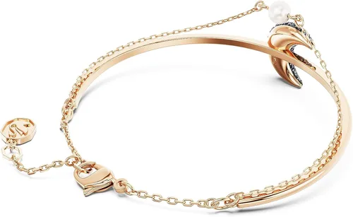 Miniatura 4 de SWAROVSKI Brazalete Luna, Luna, Multicolor, Acabado en tono oro rosa, Latón, Sin gemas.