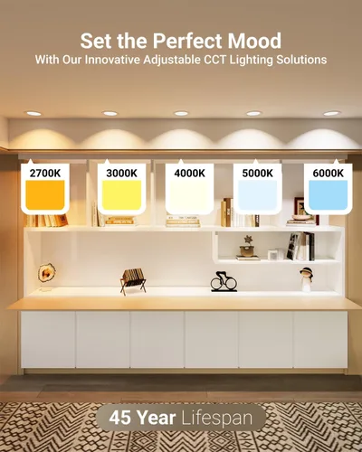 Miniatura 3 de Sunco Paquete de 24 unidades de luz LED empotrable de 6 pulgadas, luces empotrables sin carcasa para techo, con borde, 850 LM, 14 W, CCT 3000K