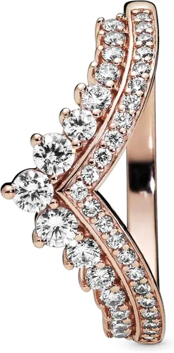Miniatura 2 de PANDORA Joyería - Anillo de circonita cúbica brillante de princesa - Regalo para ella rosa, Metal, Zirconia cúbica