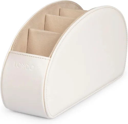 Miniatura 13 de Londo Soporte para control remoto con 5 bolsillos, para guardar DVD, Blu-Ray, TV, Roku o Apple TV, controles remotos de piel sintética con forro