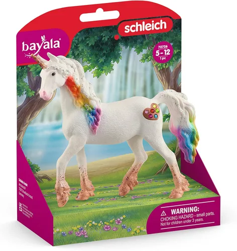 Miniatura 6 de Schleich bayala - Figura mítica de yegua de unicornio arcoíris con detalles decorativos brillantes y cuerno en espiral brillante, juguete divertido