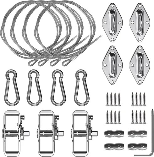 Miniatura 11 de Windscreen4less. Kit de instalación para persianas, Plateado