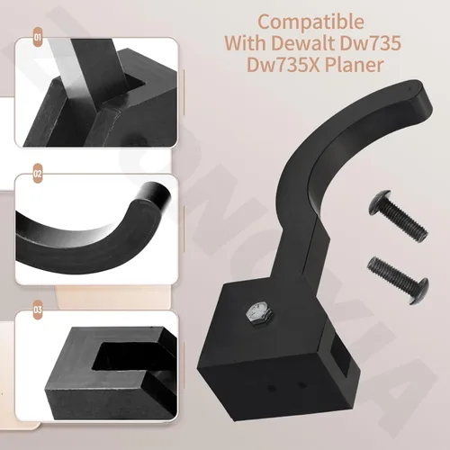 Miniatura 6 de Guía de manguera de polvo compatible con la cepilladora Dewalt Dw735, Dw735X