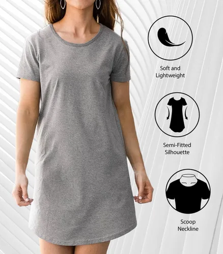 Miniatura 3 de Peanuts Hybrid Apparel Love Snoopy - Vestido de cualquier manera para mujer, Gris Caliente Carbón
