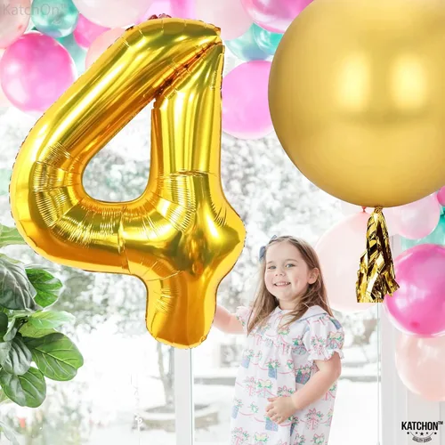Miniatura 1143 de KatchOn, Globo grande azul número 2 de 40 pulgadas Decoraciones de cumpleaños de Baby Shark para niño de 2 años Globo azul número 2 Globo