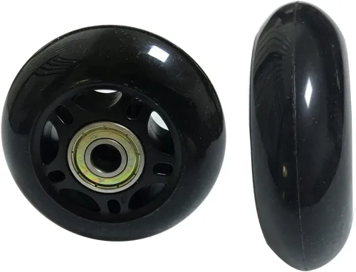 Miniatura 4 de GSHFIGHTING - Juego de 2 ruedas de goma negra para maleta, ruedas de repuesto de 2.953 in x 0.945 in/2.95 pulgadas x 0.94 pulgadas, ruedas de patín