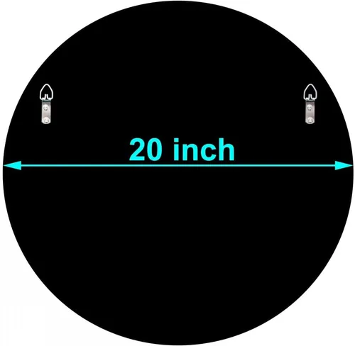 Miniatura 7 de Espejo Redondo Plateado Brillante Crystal Crush con Diamantes para Decoración de Pared 20x20x1 pulgadas para Colgar en Pared sin Marco Bling