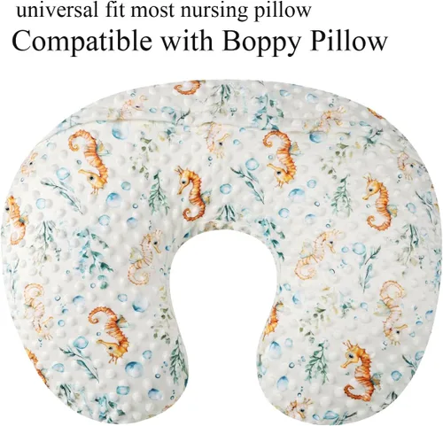 Miniatura 4 de Set de fundas para almohada de lactancia Dot 2 piezas, fundas ultra suaves compatibles con almohada Boppy, almohada estándar para bebé niño niña