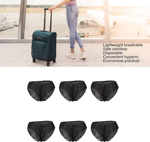 Miniatura 4 de plplaaoo 50 piezas de ropa interior desechable, bragas desechables, unisex, talla única, se adapta a la mayoría de ropa interior de viaje portátil