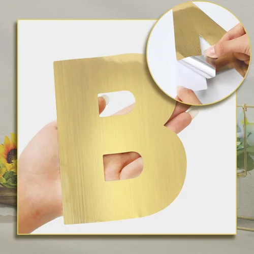 Miniatura 3 de Seajan 184 piezas de calcomanías adhesivas reflectantes de números y letras, paquete de 15 cm de letras gigantes, fondo de vinilo autoadhesivo