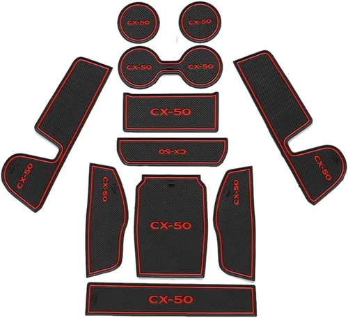 Miniatura 11 de Great-luck Accesorios para el interior del automóvil, tapete de almacenamiento para puerta, tapete para portavasos, tapete antideslizante a prueba