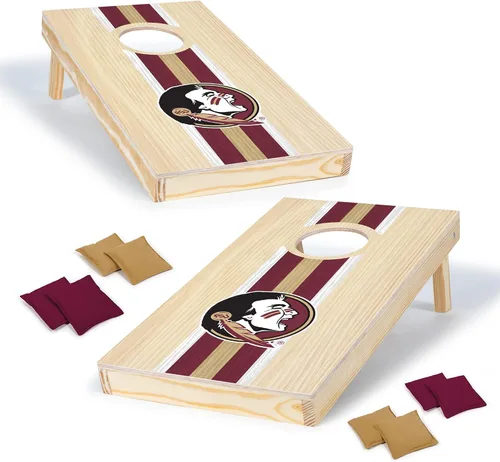 Miniatura 17 de Wild Sports College - Juego de cornhole de madera maciza de 1 x 2 pies con impresión directa HD gráficos del equipo, tamaño de viaje