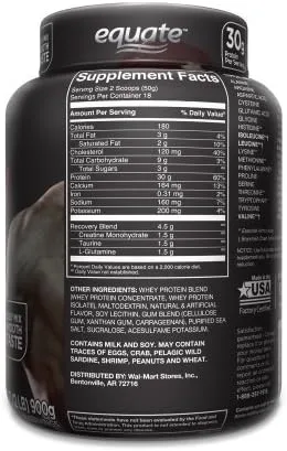 Miniatura 2 de Equate Proteína de suero de vainilla suave 2 libras