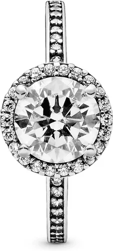Miniatura 3 de PANDORA Anillo Classic Elegance, plata de ley, circonita cúbica transparente, talla 7, Plata de ley, circonita
