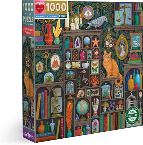 Miniatura 12 de eeBoo Rompecabezas de 1000 piezas, rompecabezas de la biblioteca del alquimista para adultos, cuadrado de 23 x 23 pulgadas, fabricado con tablero