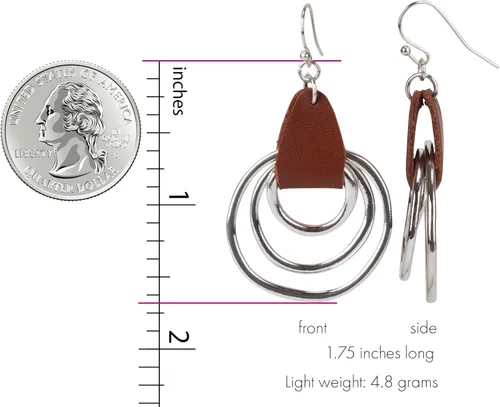 Miniatura 15 de Pendientes bohemios antiguos de 3 círculos Colección SPUNKYsoul