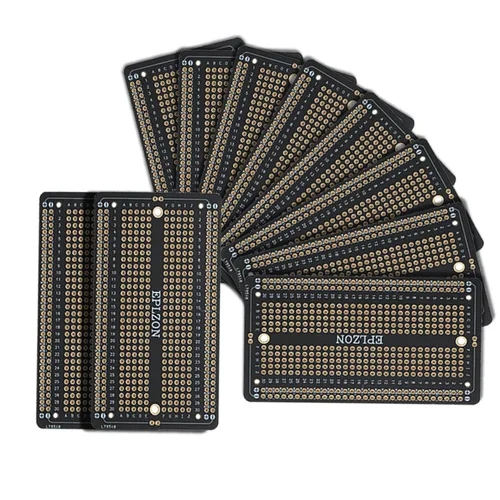 Miniatura 7 de 10 piezas de placa de circuito impreso soldable chapada en oro para proyectos electrónicos de bricolaje aplicable a proyectos de soldadura Azul