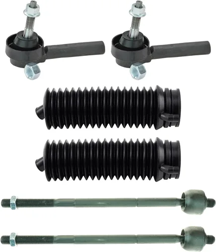 Miniatura 86 de TRQ Kit de dirección interior y exterior para lado del conductor y del pasajero delantero, con cremallera de dirección y fuelle de piñón compatible