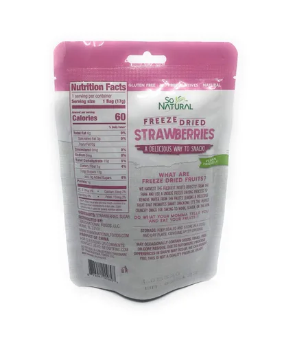 Miniatura 2 de So Natural Fresas liofilizadas (fresa, paquete de 6)
