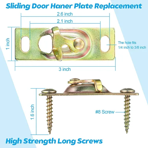 Miniatura 6 de Kit de herrajes para puerta de bolsillo, herrajes para puerta corrediza de caravana, montaje de puerta corredera para caravana, colgador de puerta