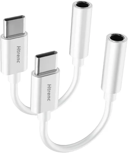 Adaptador USB C a conector de auriculares de 0.138 in para iPhone 16/16 Pro/15/15 Pro/Pro Max/Plus, cable auxiliar tipo C compatible con iPad,