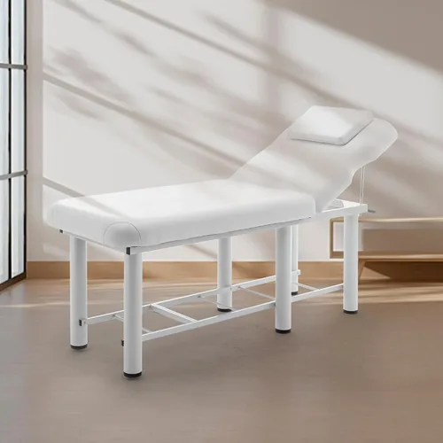Miniatura 8 de Cama de masaje profesional estacionaria ajustable, cama de spa de 73 x 27.5 pulgadas, mesa de terapia física con cama de salón de espuma
