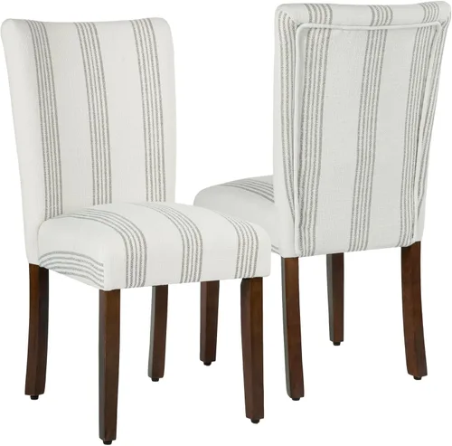 Miniatura 15 de HomePop Parsons - Silla de comedor, color gris (juego de 2)