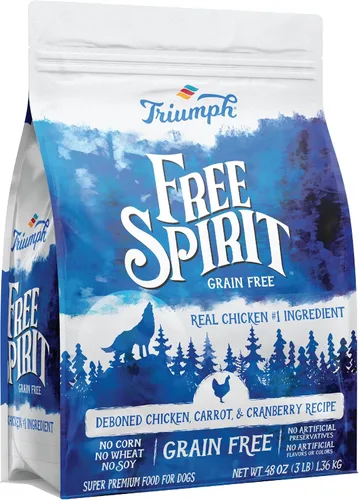 Miniatura 2 de Triumph Alimento para perros de pavo, guisantes y batata sin granos, bolsa de 26 libras