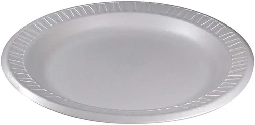 Dart 9PWQR - Plato de vajilla clásico de espuma laminada de 9 pulgadas de diámetro, color blanco (paquete de 125)