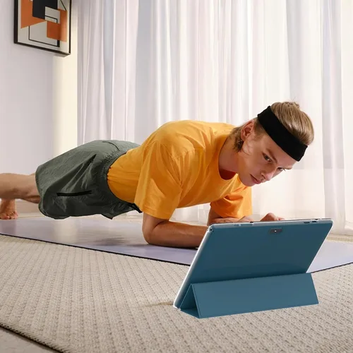 Miniatura 5 de CUPEISI Tablet Android 15 de 10.1 pulgadas 2 en 1 tabletas con teclado/ratón/estuche/lápiz capacitivo, 8 GB de RAM+32 GB de ROM (máximo 1 TB), Azul