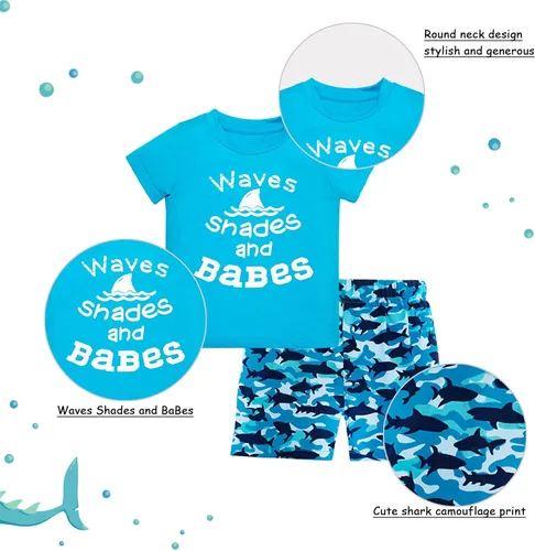 Miniatura 2 de Conjunto de ropa para bebé y niña, diseño de tiburón Doo Doo